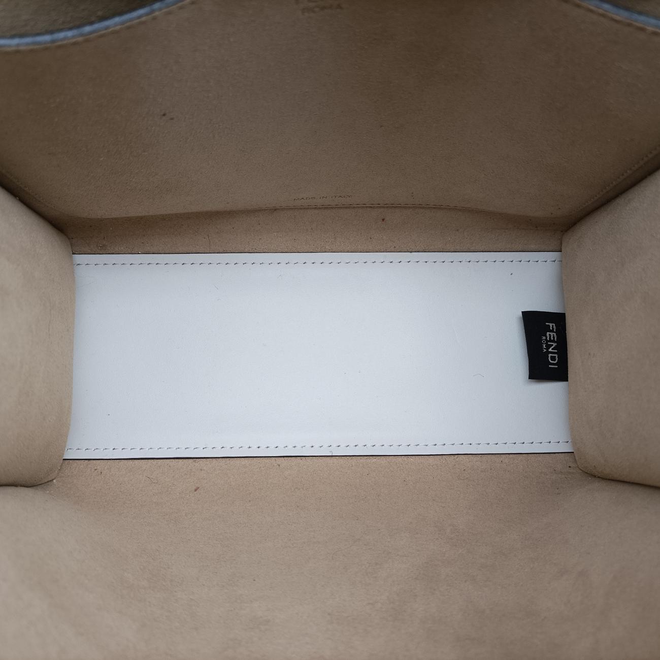 Pre-owned Fendi Sunshine White Leather 8BH394 handbag | stylenewstar