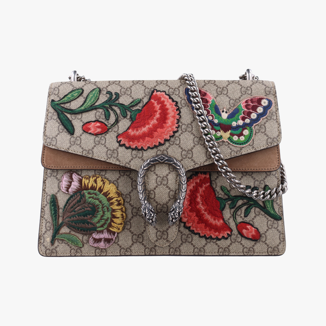 Pre-owned Gucci Dionysus Beige×Multicolour PVC coated canvas 403348 shoulderbag | stylenewstar