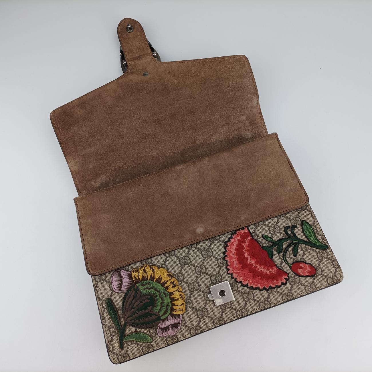 Pre-owned Gucci Dionysus Beige×Multicolour PVC coated canvas 403348 shoulderbag | stylenewstar