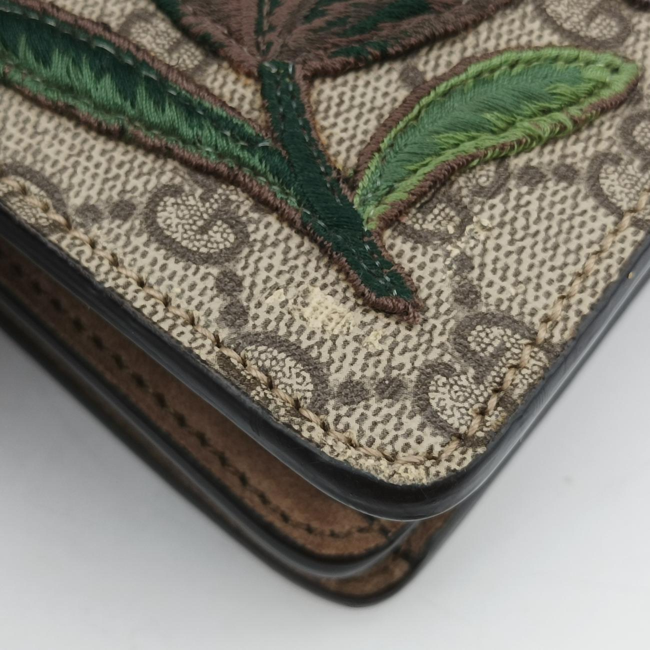 Pre-owned Gucci Dionysus Beige×Multicolour PVC coated canvas 403348 shoulderbag | stylenewstar