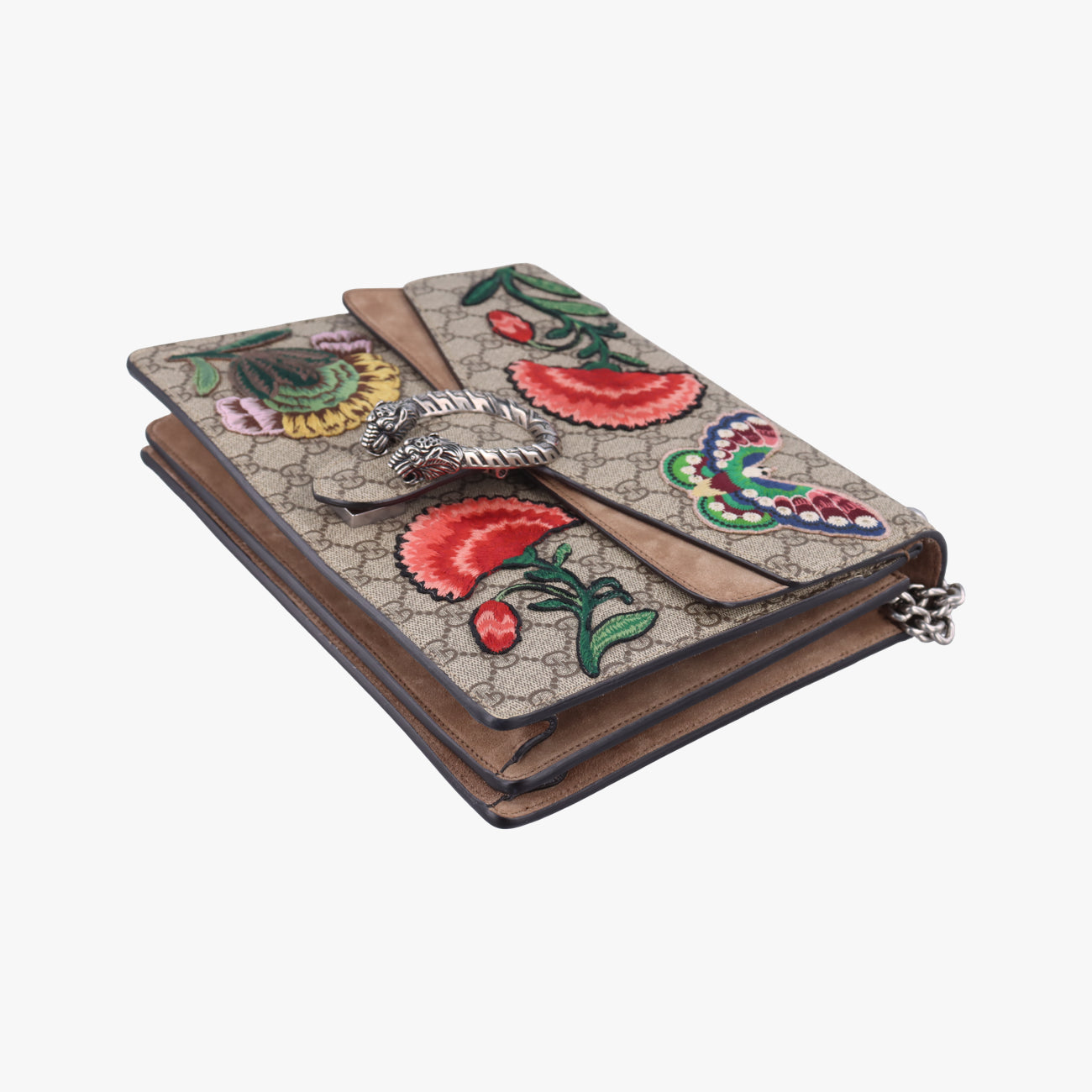 Pre-owned Gucci Dionysus Beige×Multicolour PVC coated canvas 403348 shoulderbag | stylenewstar