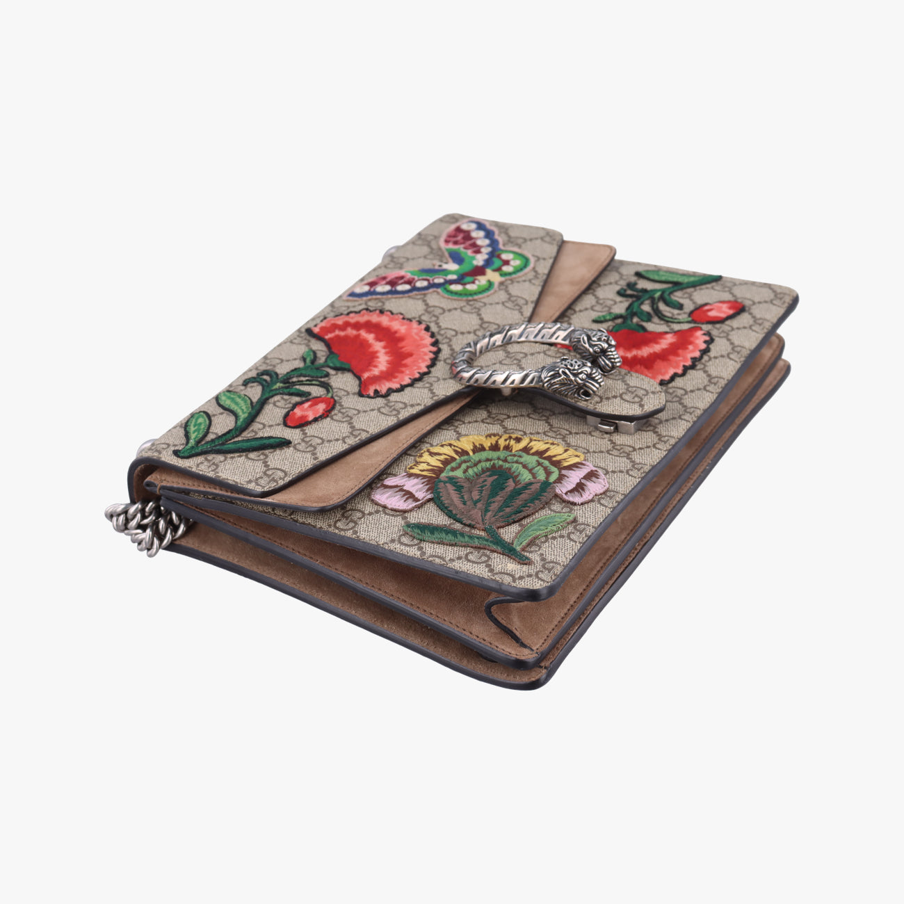 Pre-owned Gucci Dionysus Beige×Multicolour PVC coated canvas 403348 shoulderbag | stylenewstar