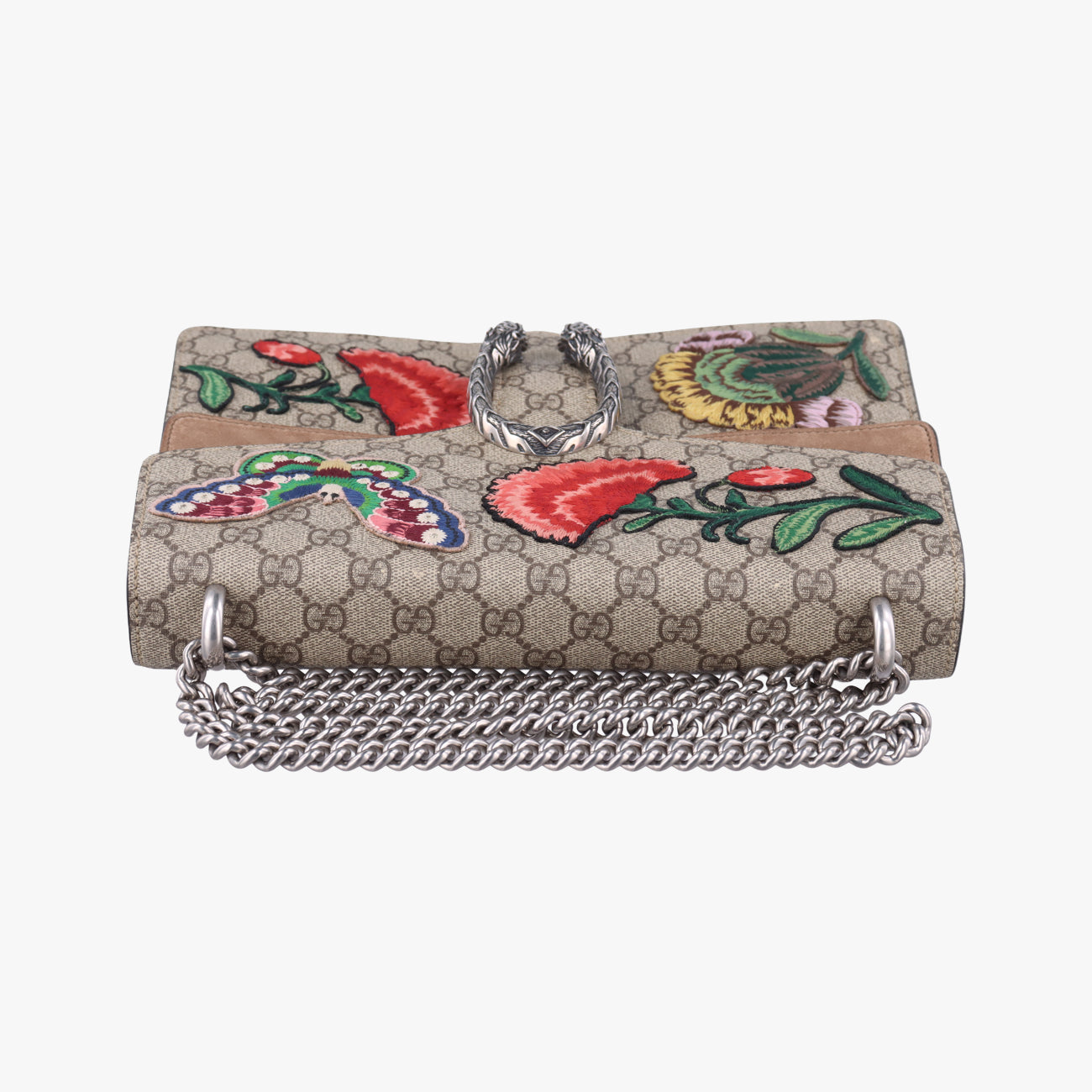 Pre-owned Gucci Dionysus Beige×Multicolour PVC coated canvas 403348 shoulderbag | stylenewstar