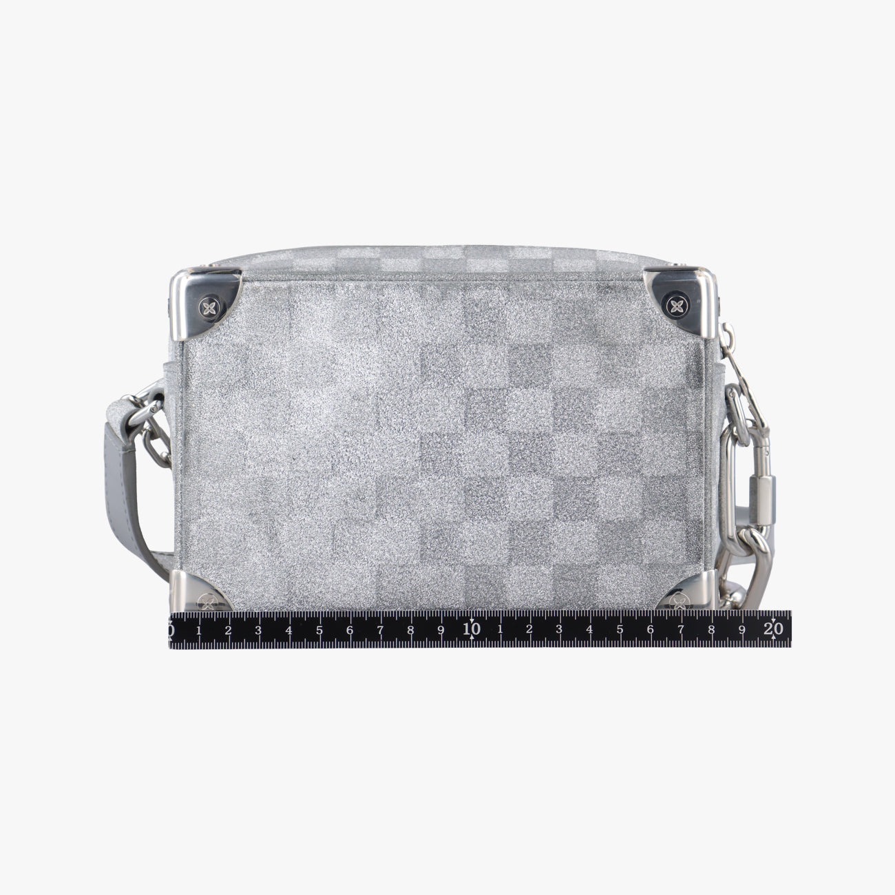 Pre-owned Louis Vuitton Mini Soft Trunk Silver Leather M59726 shoulderbag | stylenewstar