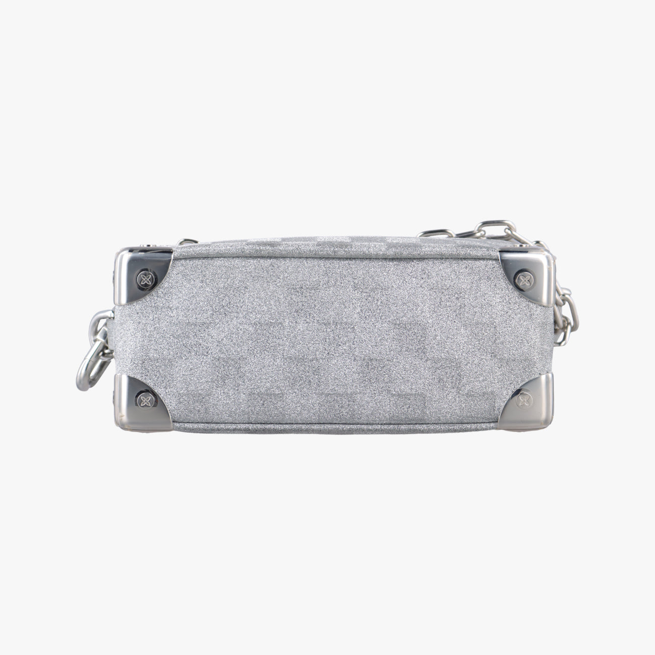 Pre-owned Louis Vuitton Mini Soft Trunk Silver Leather M59726 shoulderbag | stylenewstar