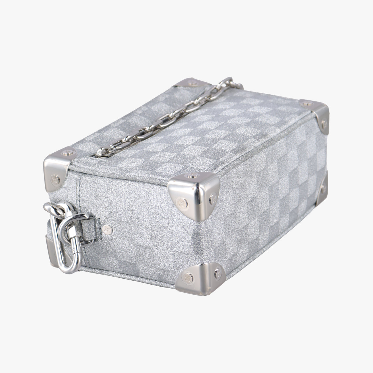 Pre-owned Louis Vuitton Mini Soft Trunk Silver Leather M59726 shoulderbag | stylenewstar