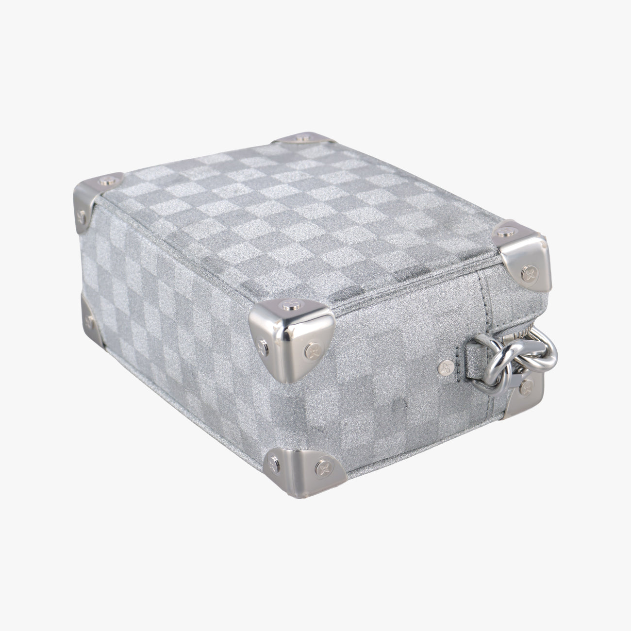 Pre-owned Louis Vuitton Mini Soft Trunk Silver Leather M59726 shoulderbag | stylenewstar
