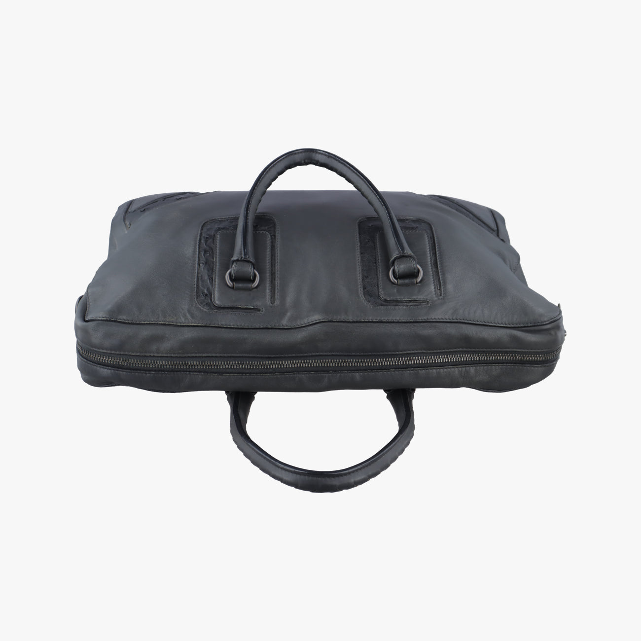 Vintage Bottega Veneta Intrecciato Grey Lambskin  shoulderbag | stylenewstar