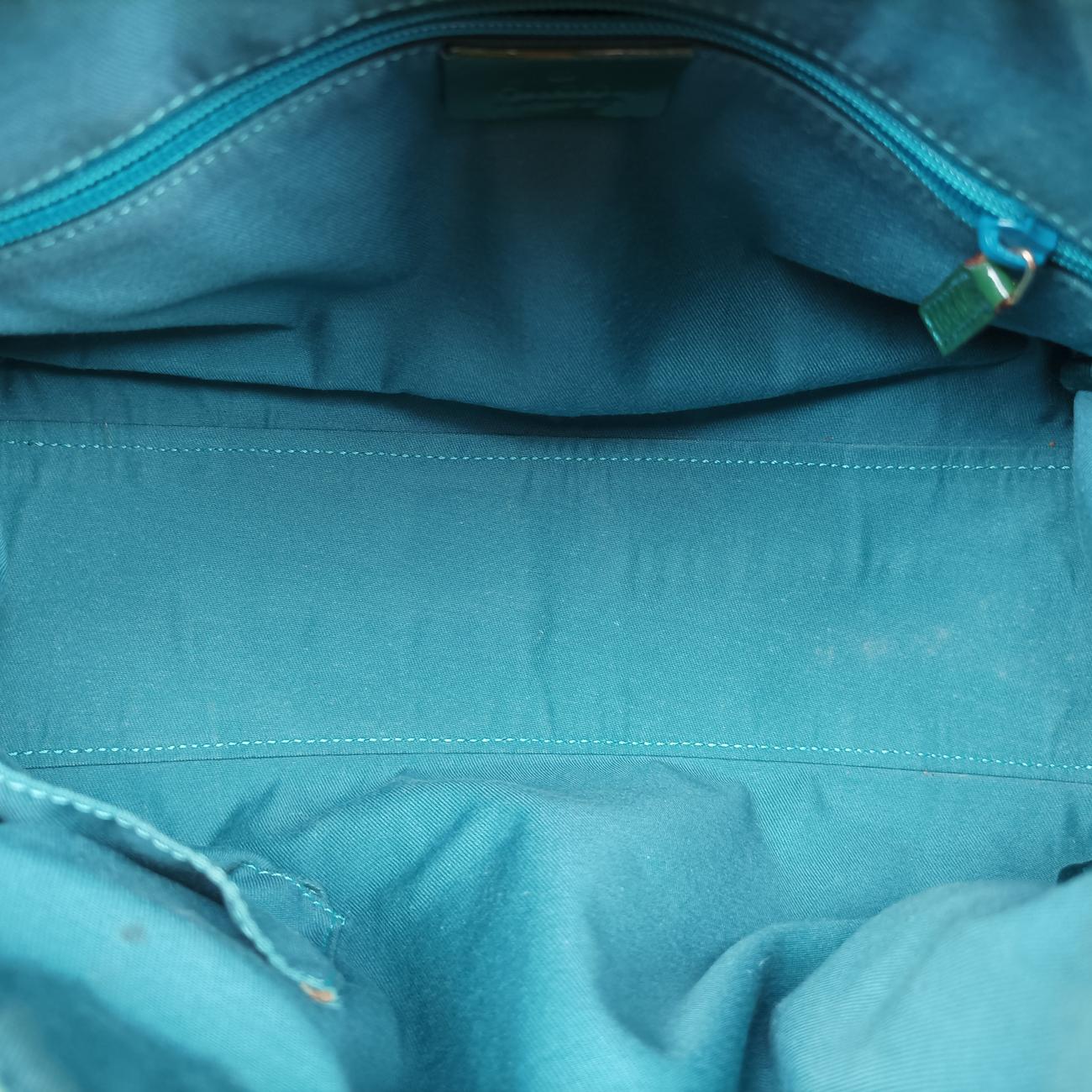 Secondhand Gucci Abbey Beige×Green Canvas×Patent 130942 handbag | stylenewstar