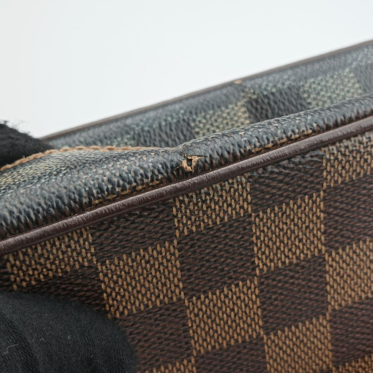 Pre-owned Louis Vuitton OLAV MM EBENE Damier Canvas N41441 shoulderbag | stylenewstar