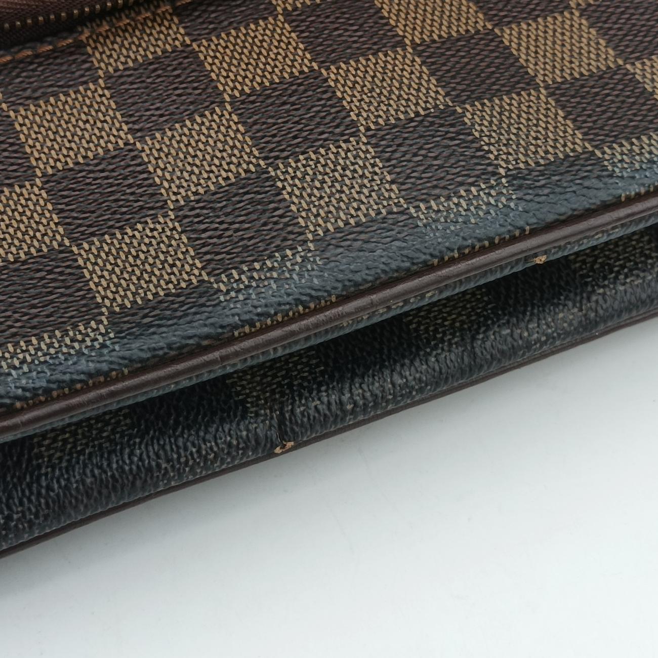 Pre-owned Louis Vuitton OLAV MM EBENE Damier Canvas N41441 shoulderbag | stylenewstar