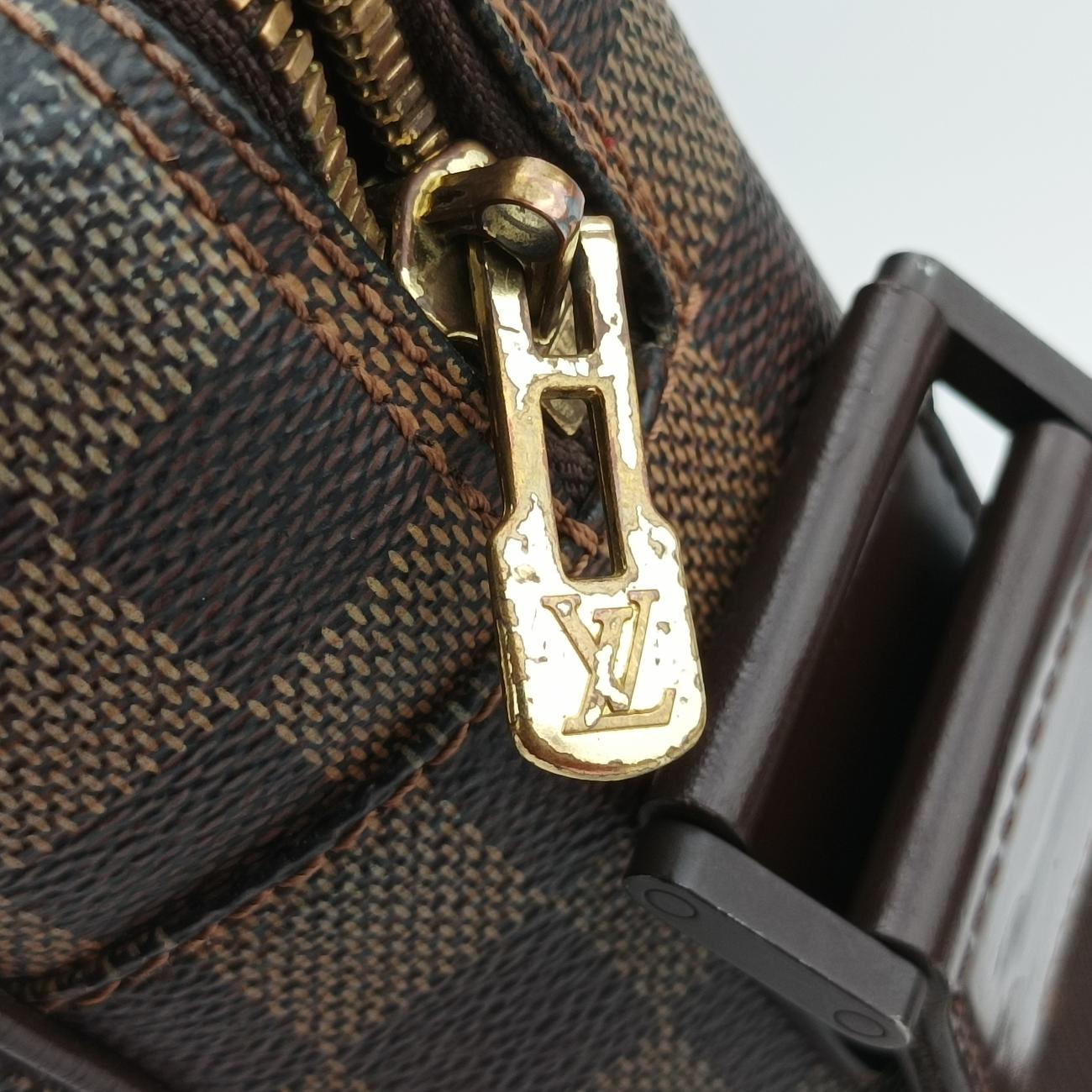 Pre-owned Louis Vuitton OLAV MM EBENE Damier Canvas N41441 shoulderbag | stylenewstar