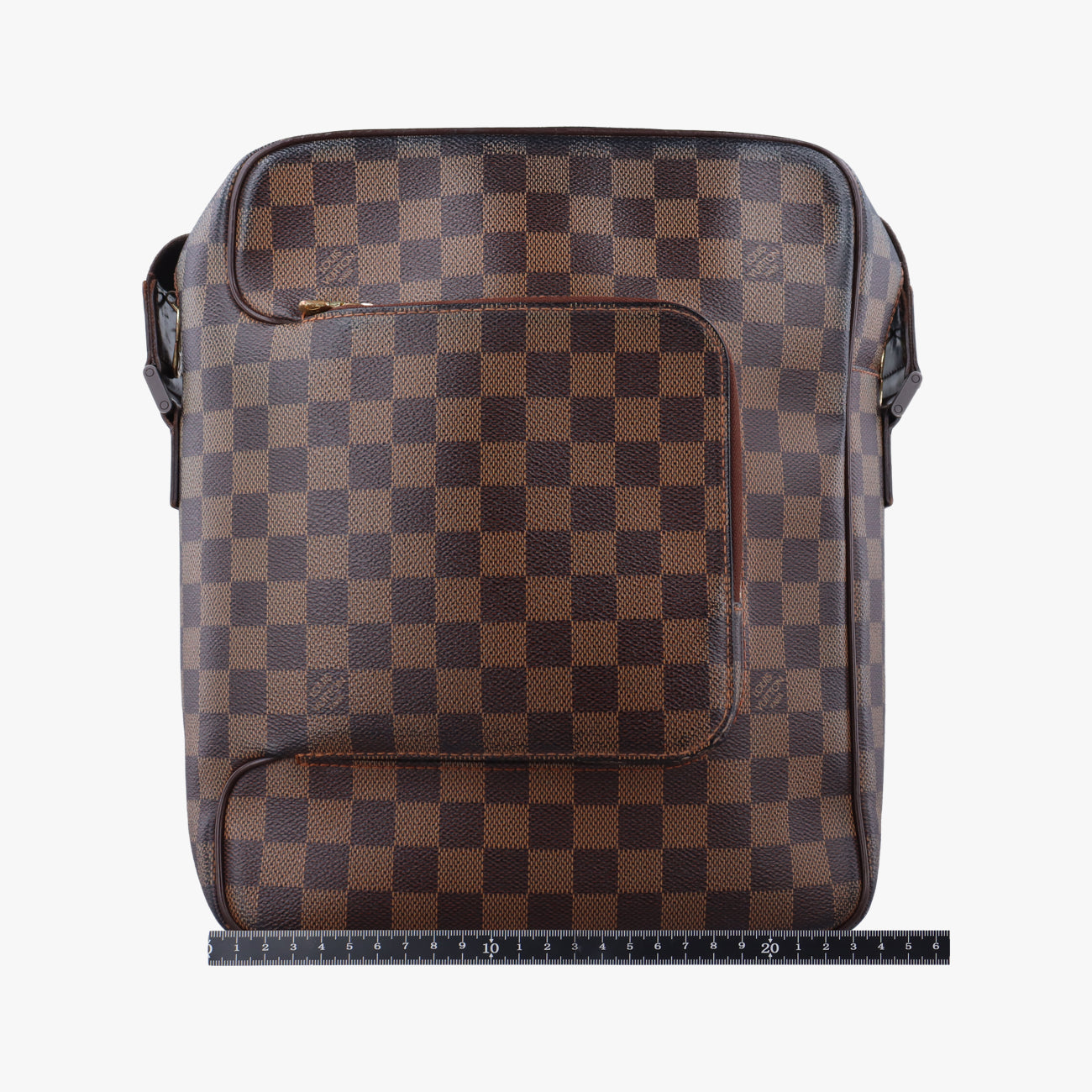 Pre-owned Louis Vuitton OLAV MM EBENE Damier Canvas N41441 shoulderbag | stylenewstar