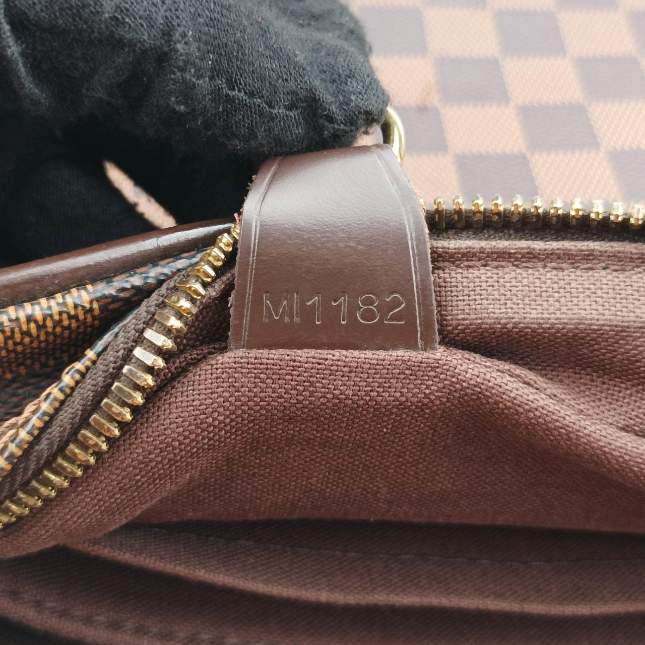 Pre-owned Louis Vuitton SHELTON EBENE Damier Canvas N41149 shoulderbag | stylenewstar