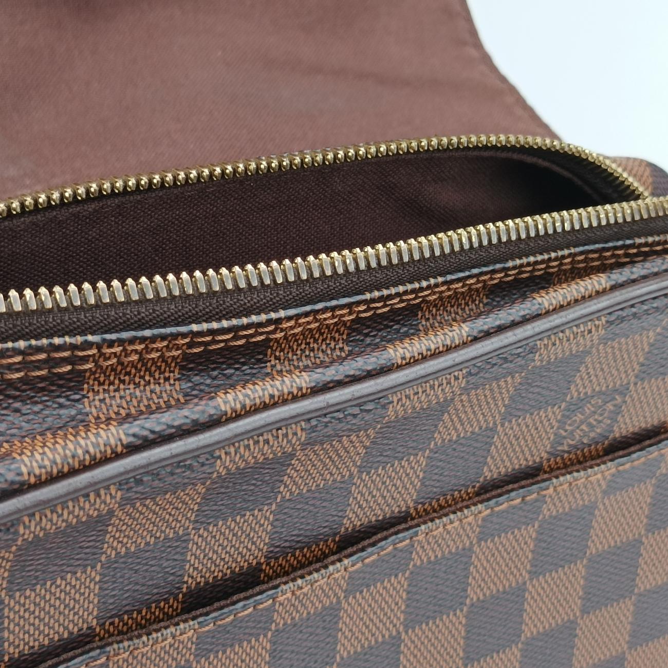 Pre-owned Louis Vuitton SHELTON EBENE Damier Canvas N41149 shoulderbag | stylenewstar