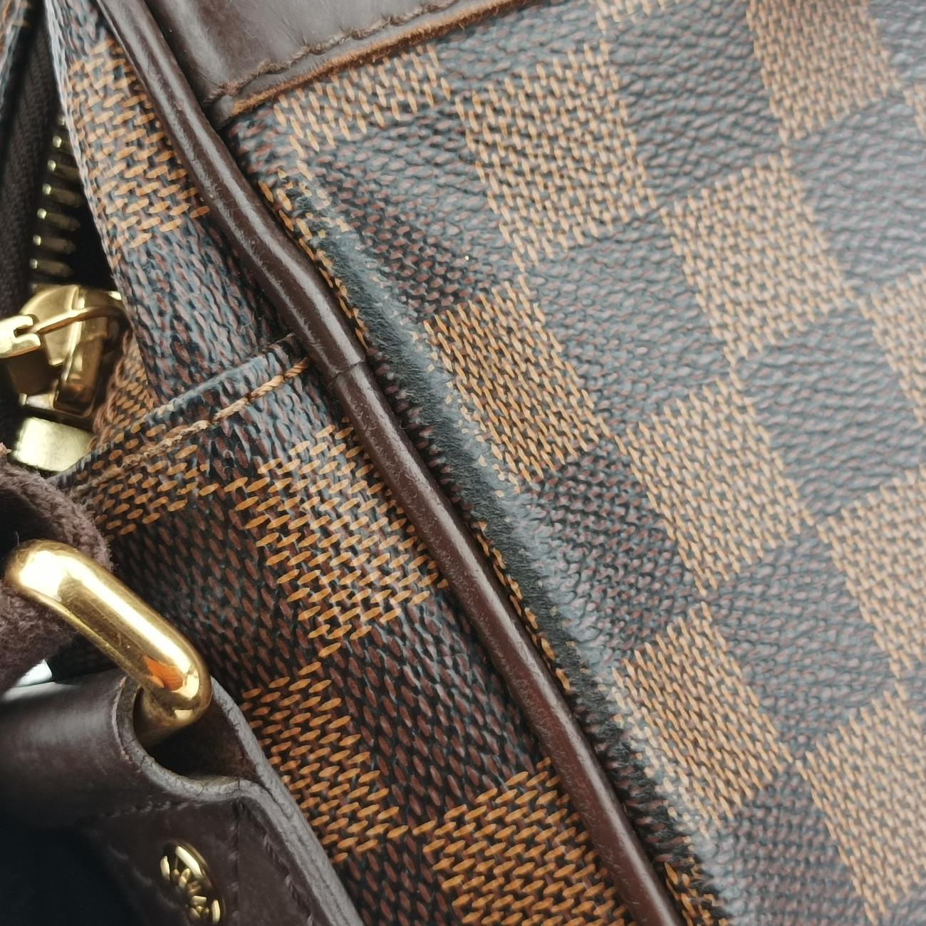 Pre-owned Louis Vuitton SHELTON EBENE Damier Canvas N41149 shoulderbag | stylenewstar