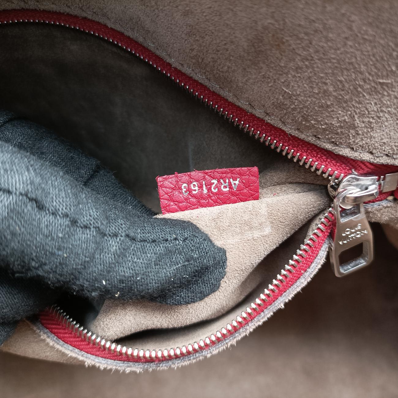 Pre-owned Louis Vuitton Alma MM CARMIN Epi M40856 handbag | stylenewstar