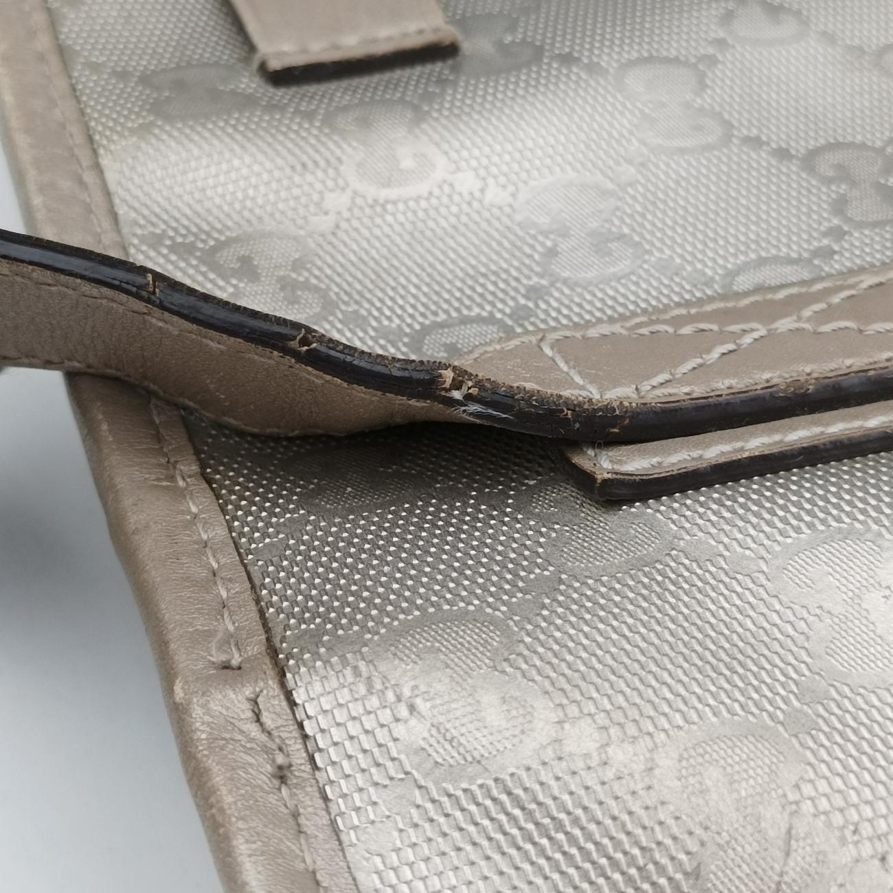 Vintage Gucci Guccissima GG Imprime Golden PVC coated canvas 211120 shoulderbag | stylenewstar