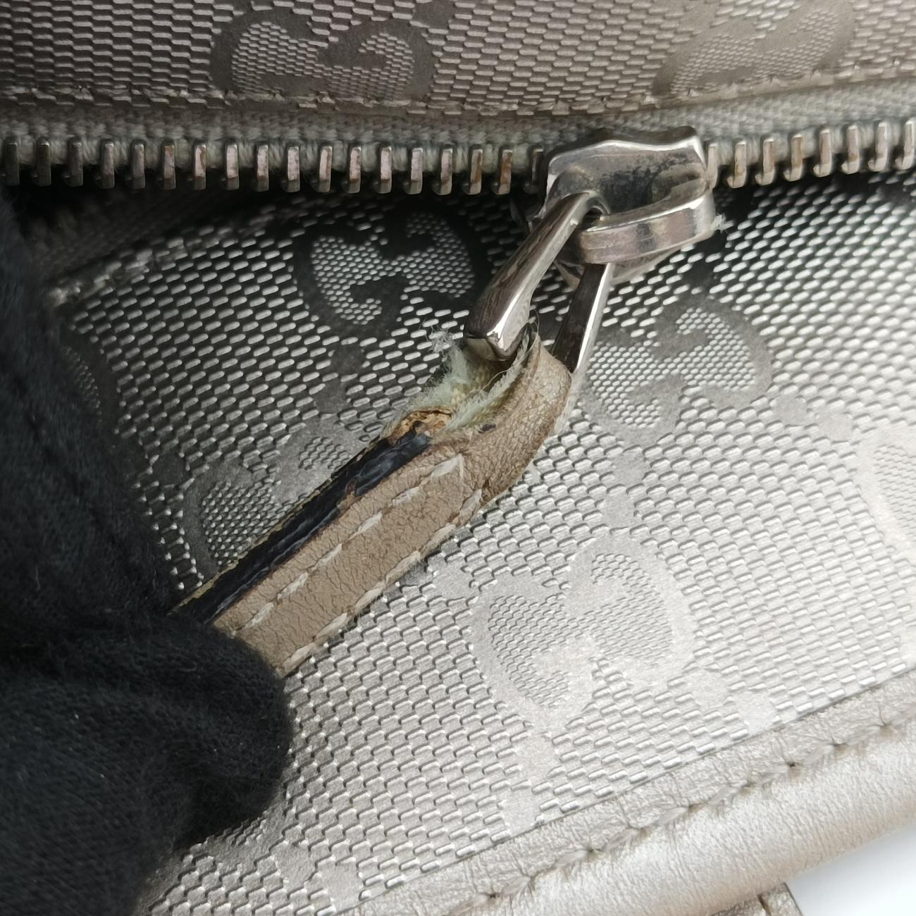 Vintage Gucci Guccissima GG Imprime Golden PVC coated canvas 211120 shoulderbag | stylenewstar