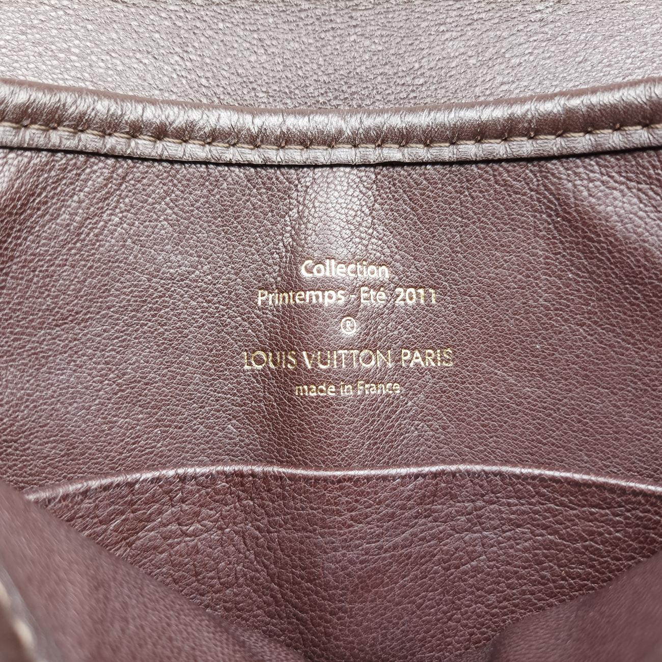 Pre-owned Louis Vuitton Collection Trapezio Pink×Brown leather M97086 shoulderbag | stylenewstar