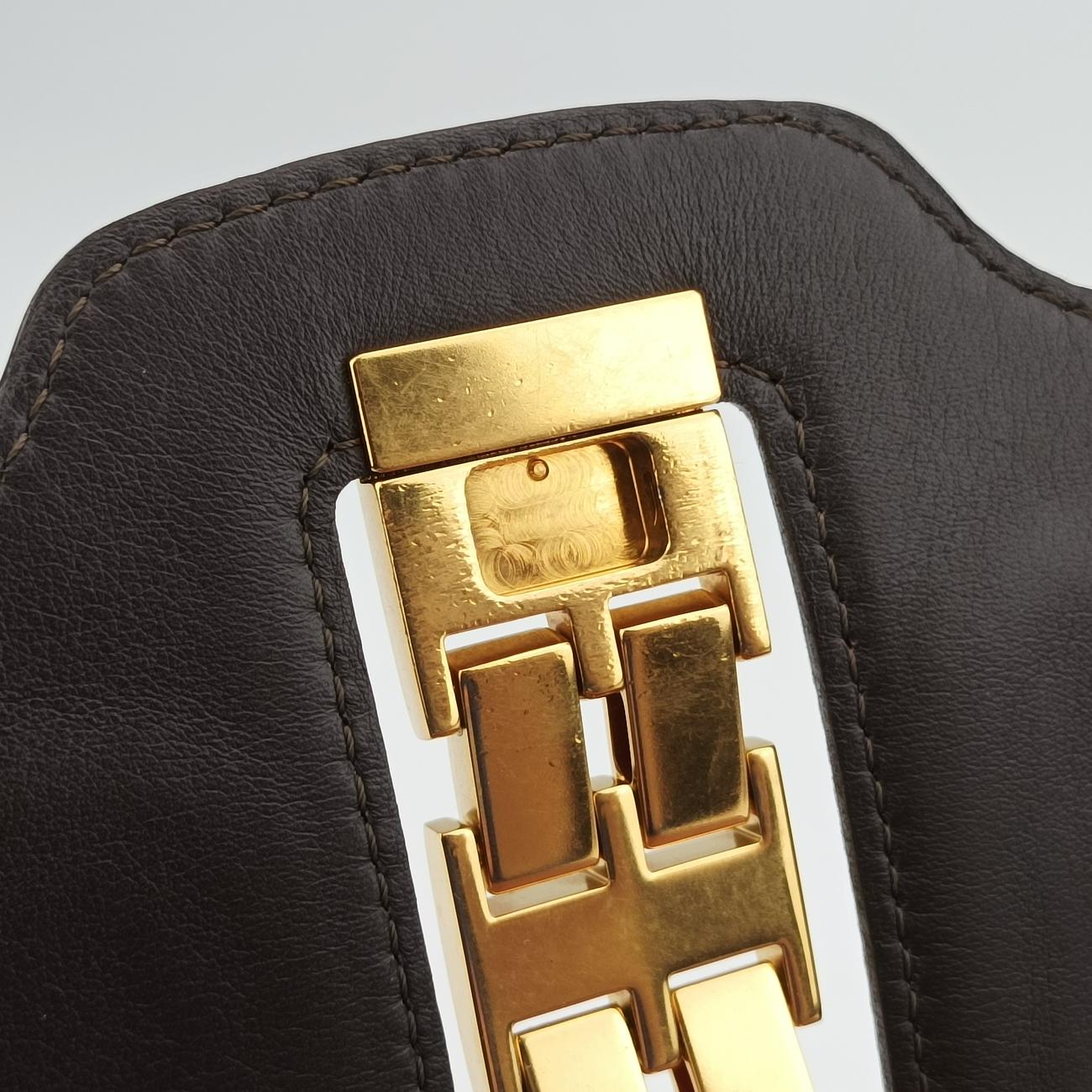 Pre-owned Louis Vuitton Collection Trapezio Pink×Brown leather M97086 shoulderbag | stylenewstar