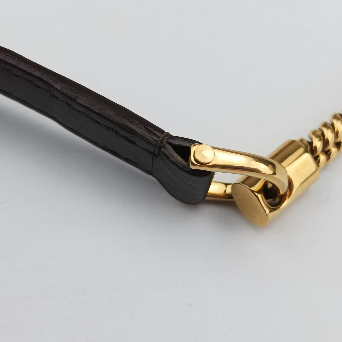 Pre-owned Louis Vuitton Collection Trapezio Pink×Brown leather M97086 shoulderbag | stylenewstar