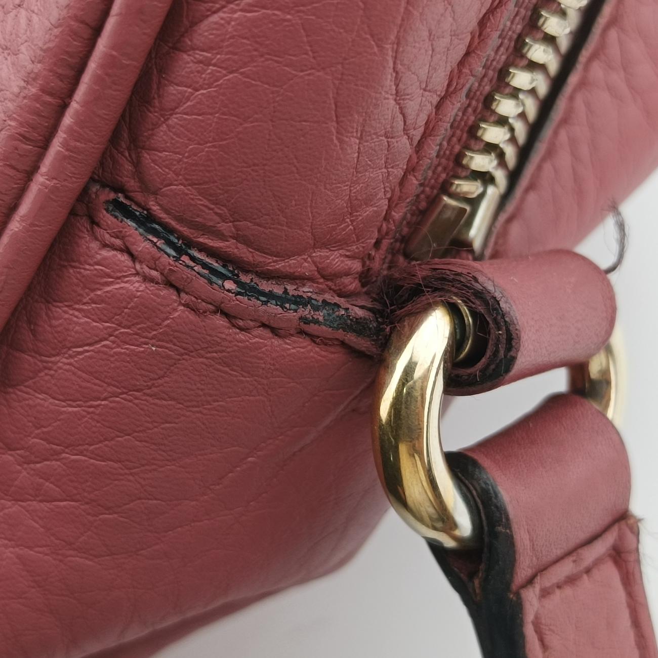 Pre-owned Gucci Soho Pink Leather 308364 shoulderbag | stylenewstar