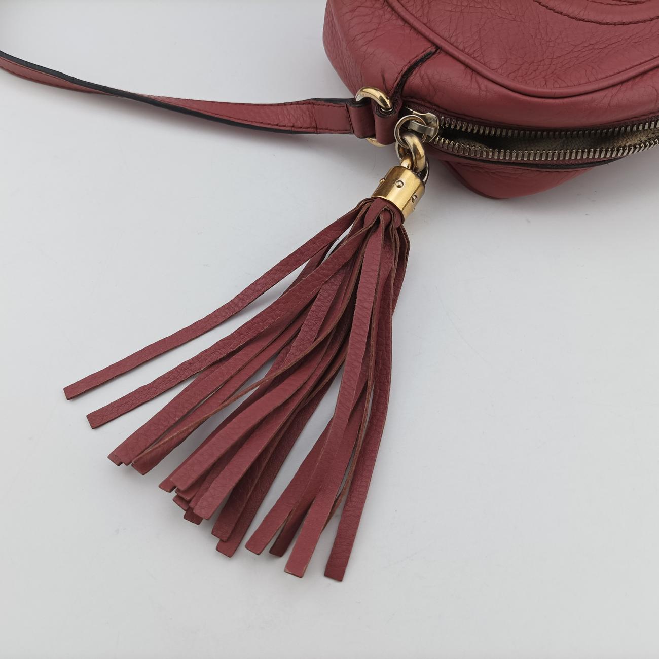 Pre-owned Gucci Soho Pink Leather 308364 shoulderbag | stylenewstar