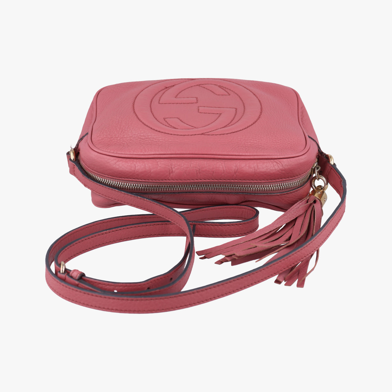 Pre-owned Gucci Soho Pink Leather 308364 shoulderbag | stylenewstar
