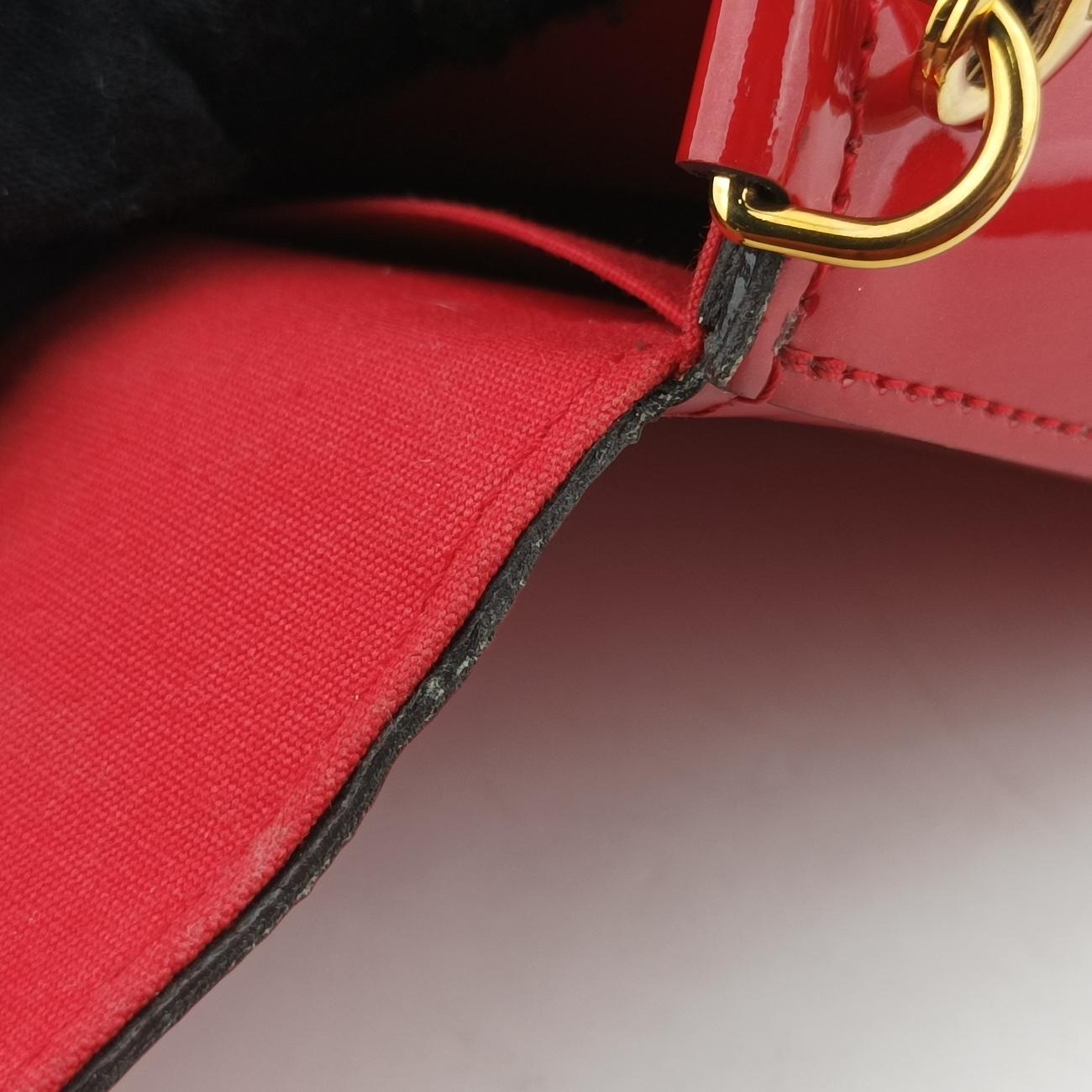 Pre-owned Louis Vuitton Pochette FéLICIE CERISE Vernis M61293 shoulderbag | stylenewstar