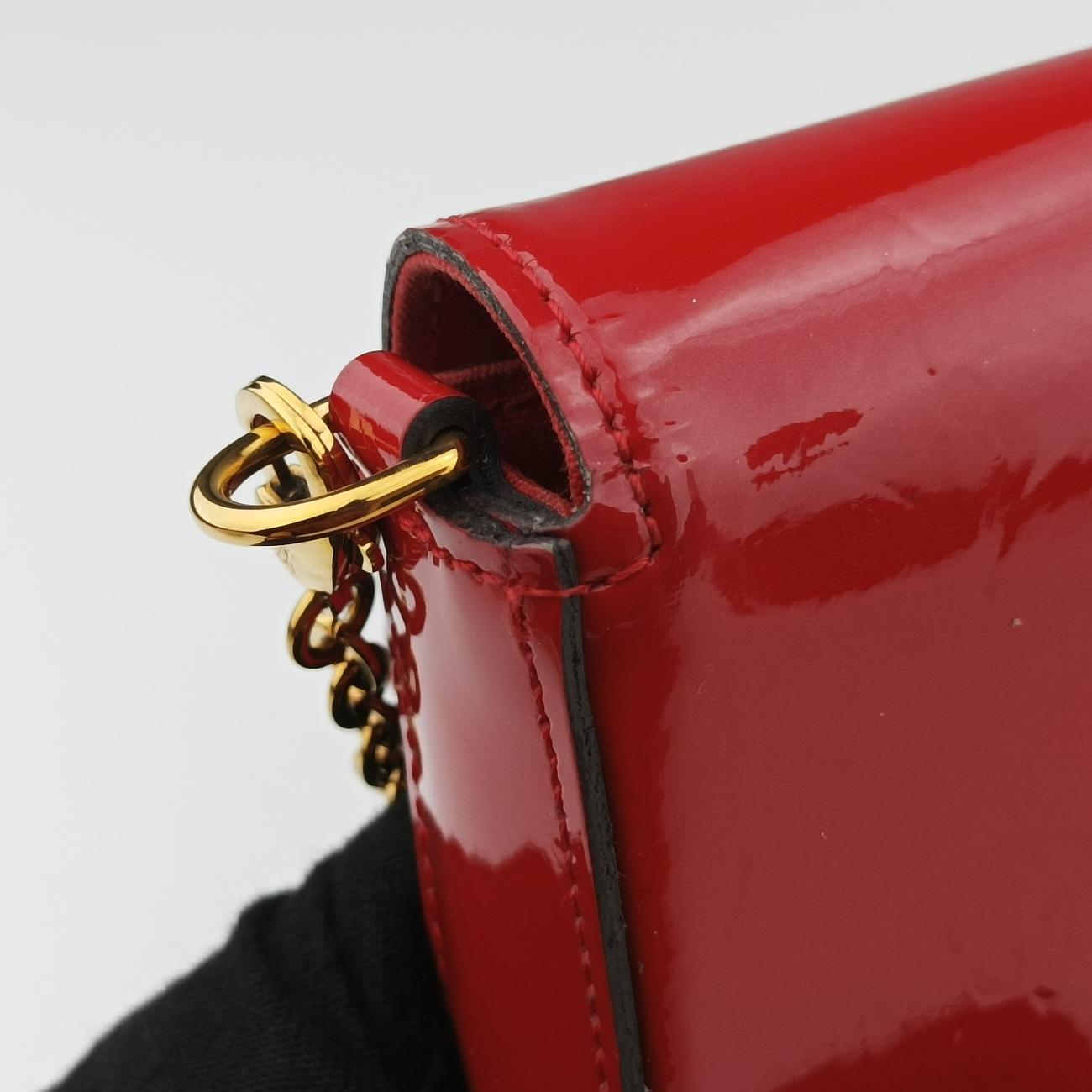 Pre-owned Louis Vuitton Pochette FéLICIE CERISE Vernis M61293 shoulderbag | stylenewstar