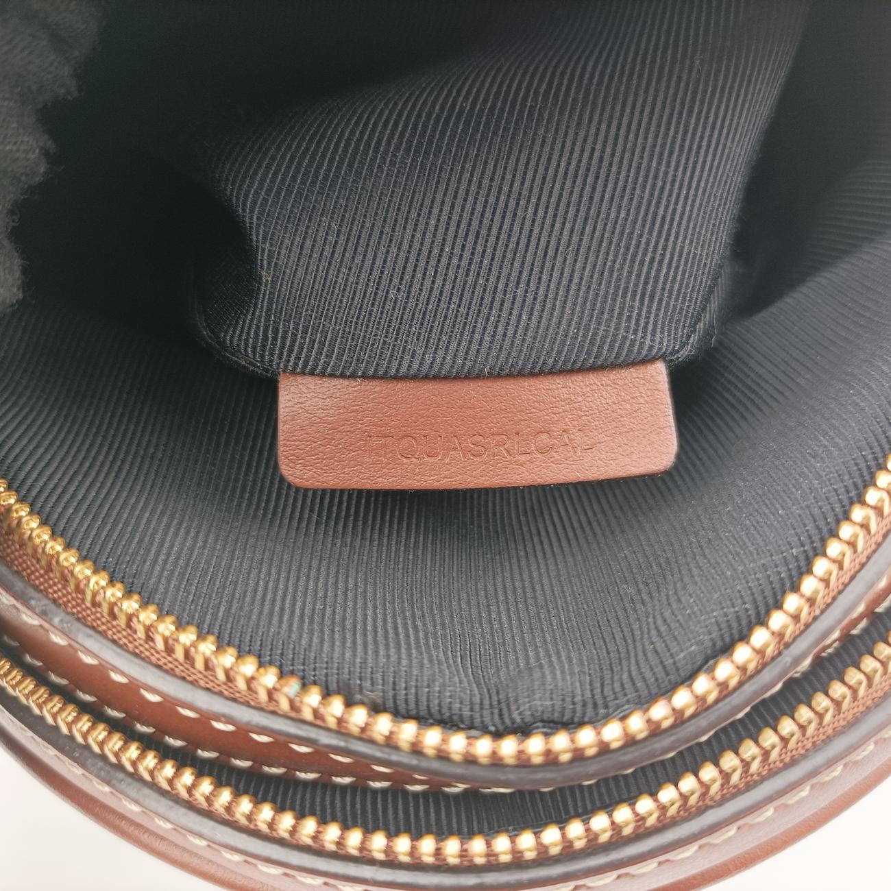 Pre-owned Burberry LOUISE Beige×Brown Canvas x Leather  shoulderbag | stylenewstar