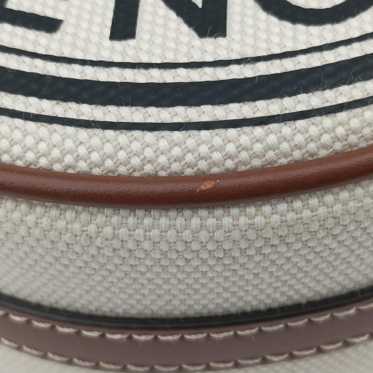 Pre-owned Burberry LOUISE Beige×Brown Canvas x Leather  shoulderbag | stylenewstar