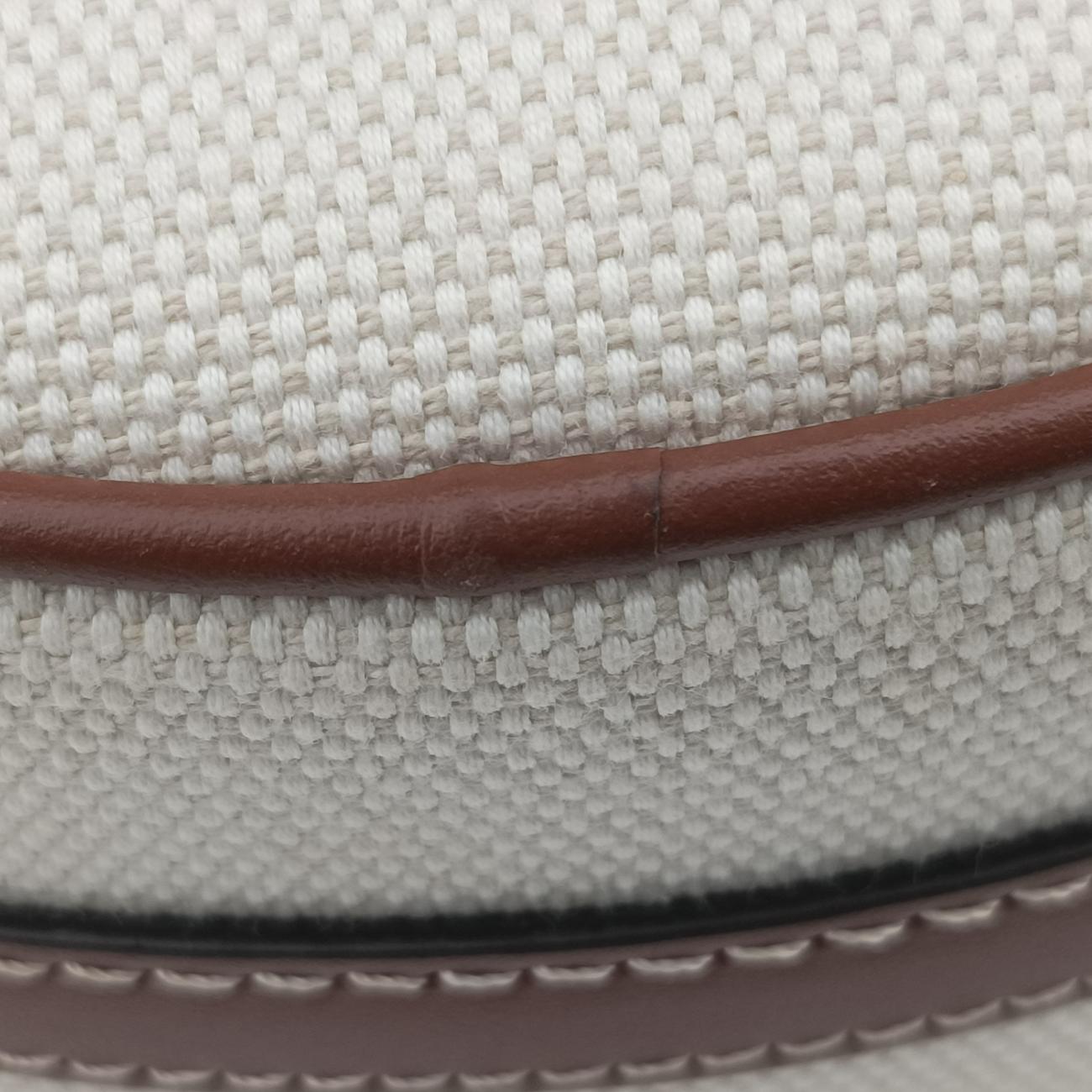 Pre-owned Burberry LOUISE Beige×Brown Canvas x Leather  shoulderbag | stylenewstar