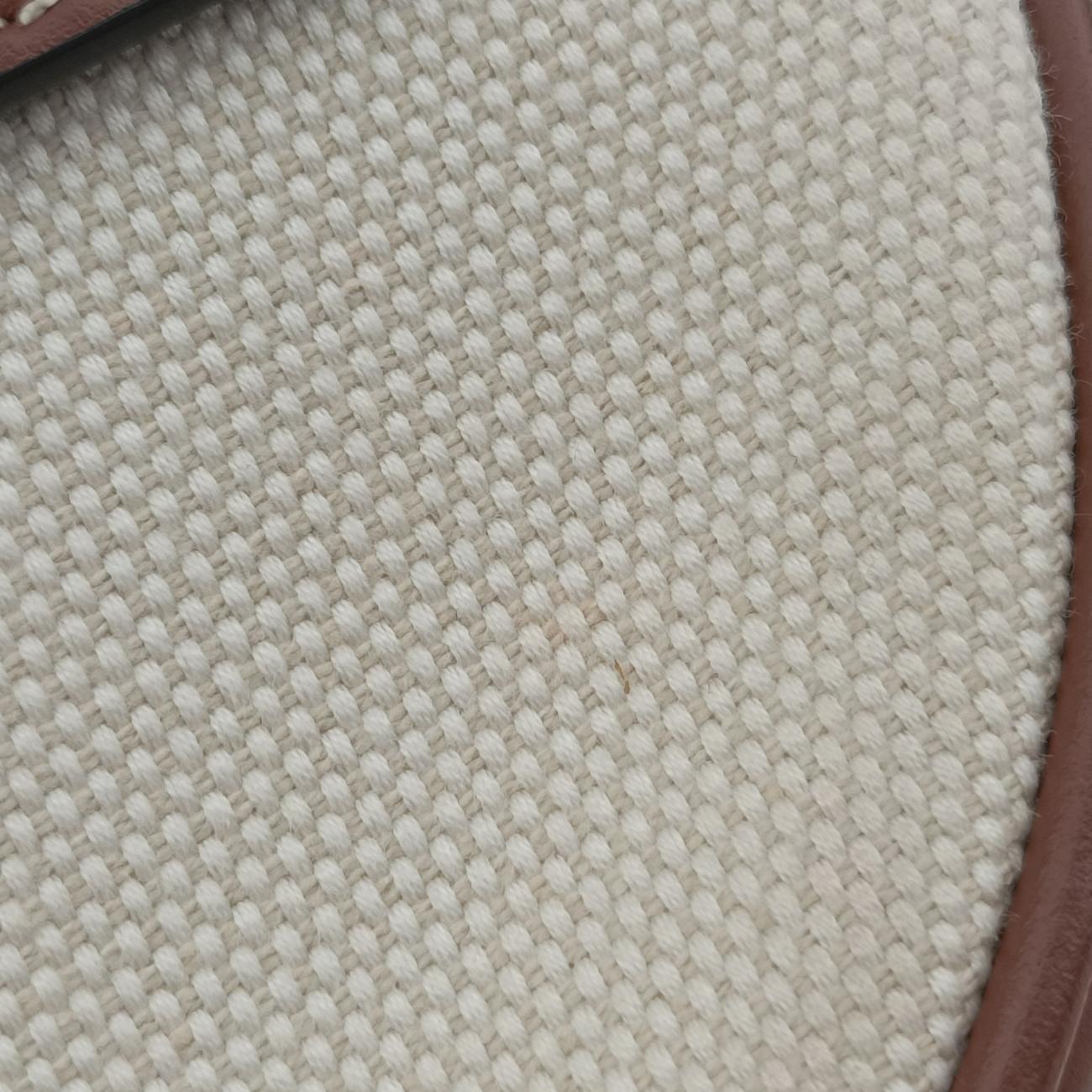 Pre-owned Burberry LOUISE Beige×Brown Canvas x Leather  shoulderbag | stylenewstar