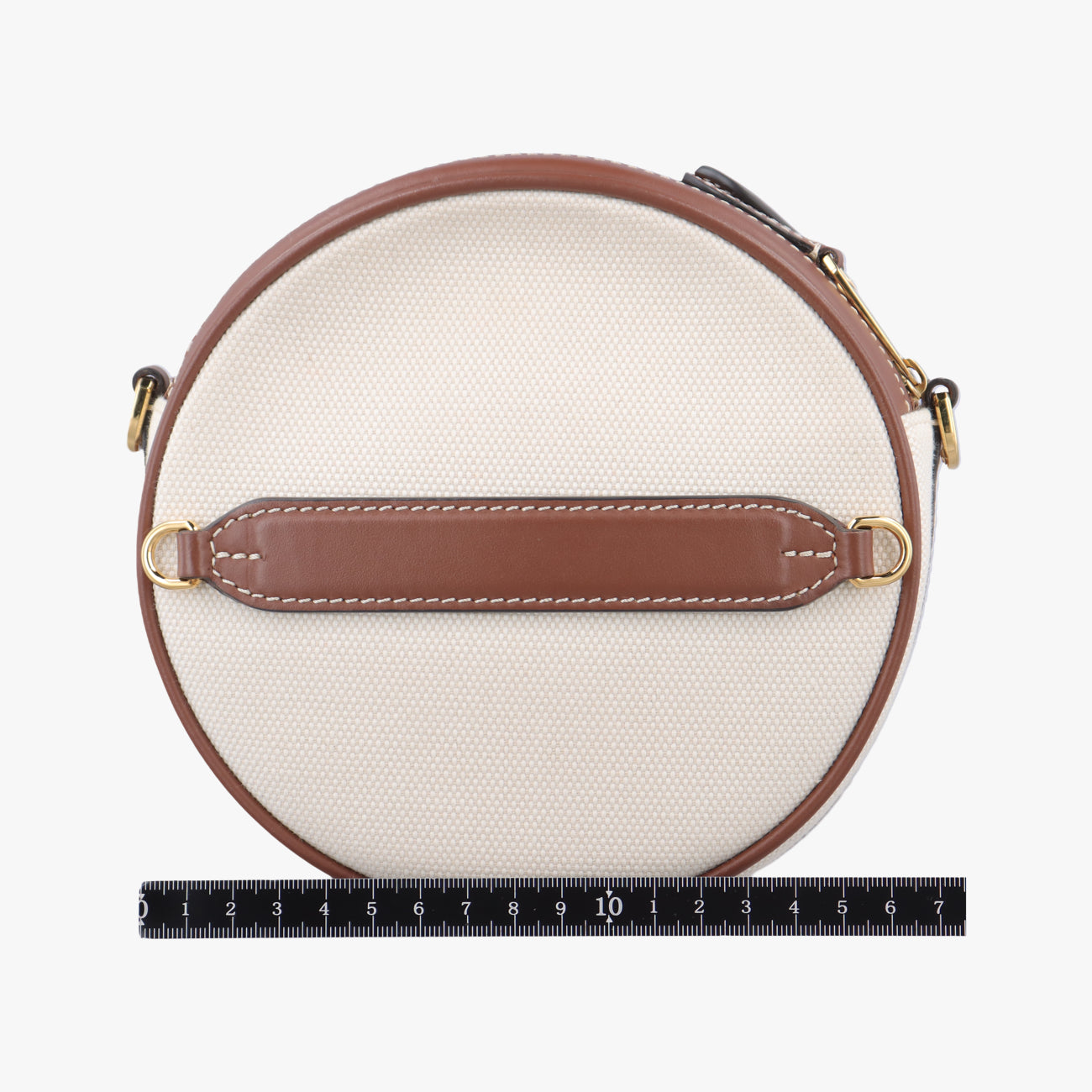 Pre-owned Burberry LOUISE Beige×Brown Canvas x Leather  shoulderbag | stylenewstar