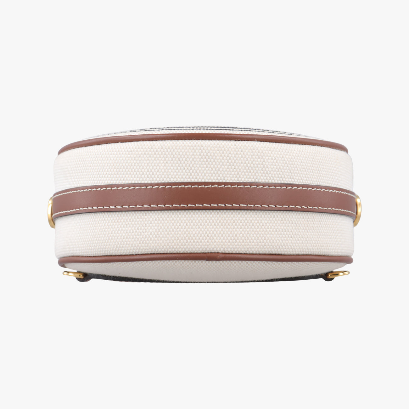 Pre-owned Burberry LOUISE Beige×Brown Canvas x Leather  shoulderbag | stylenewstar