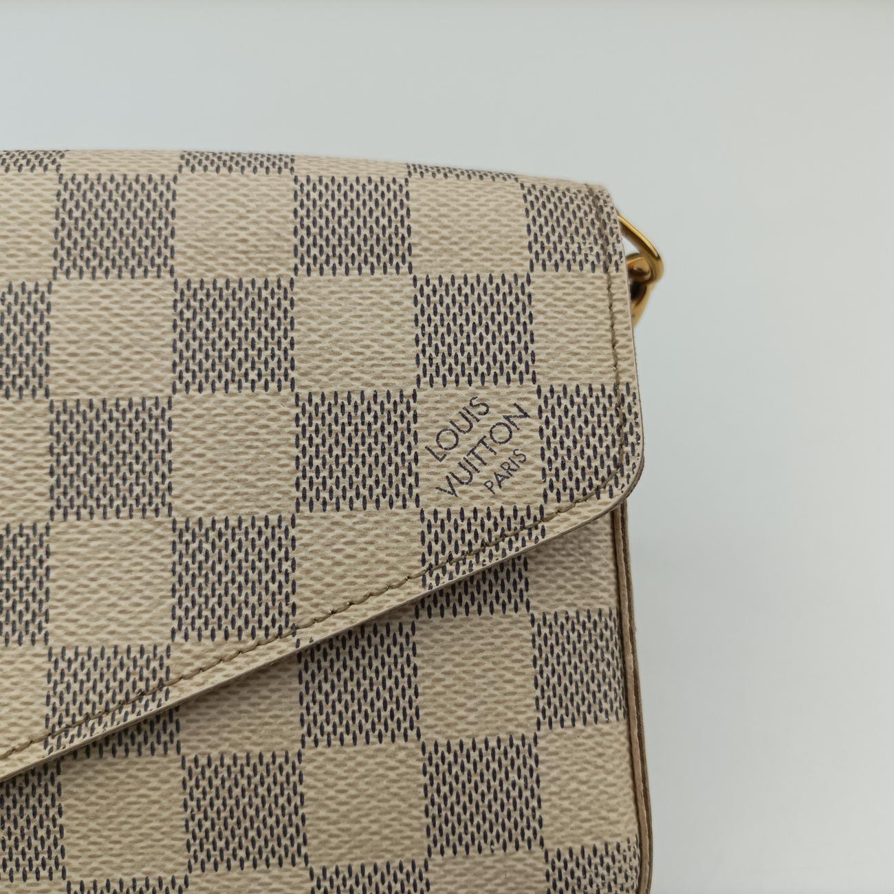 Secondhand Louis Vuitton Pochette FéLICIE Azur Damier Canvas N63106 shoulderbag | stylenewstar