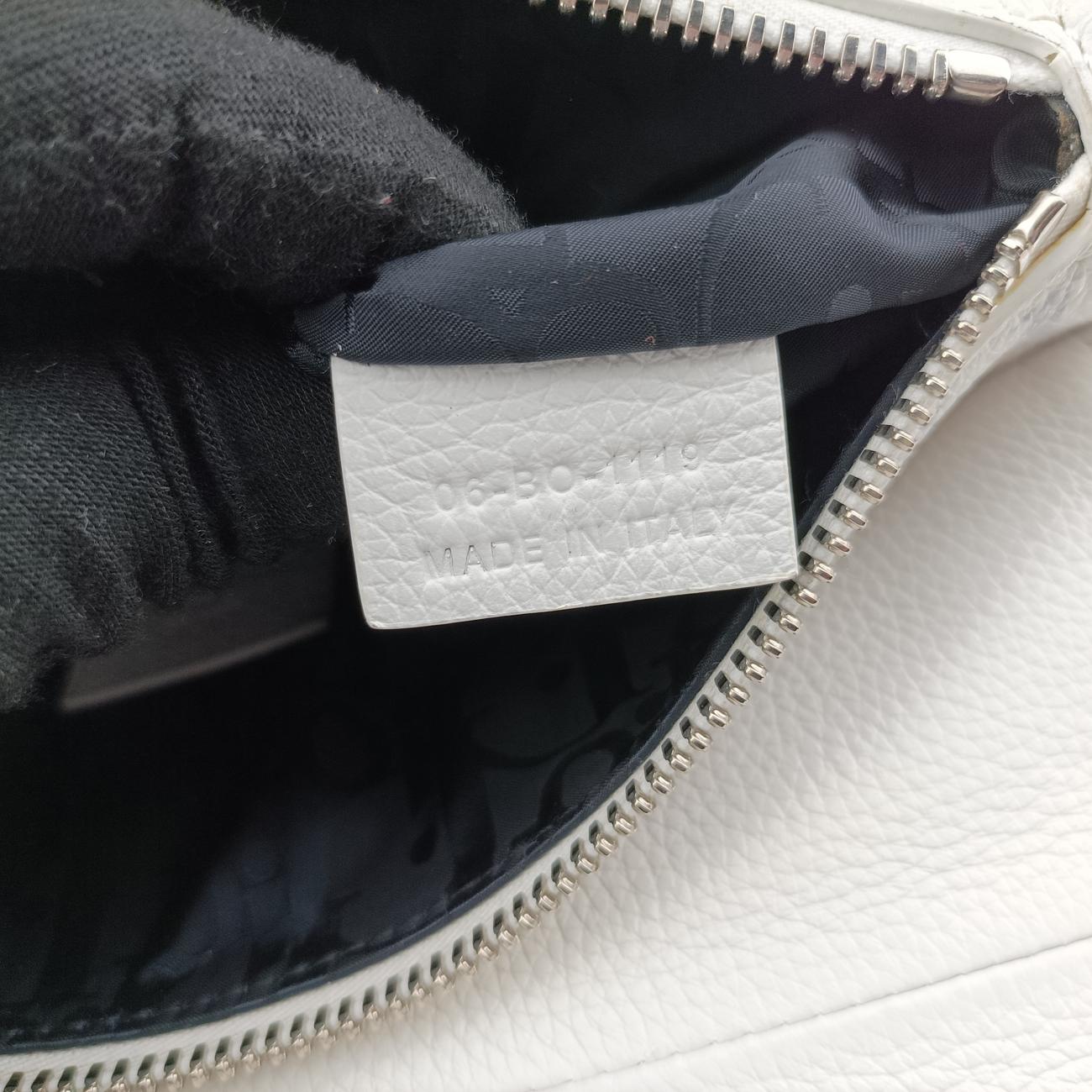 Pre-owned Christian Dior Saddle White Leather  bum bag/waist bag | stylenewstar