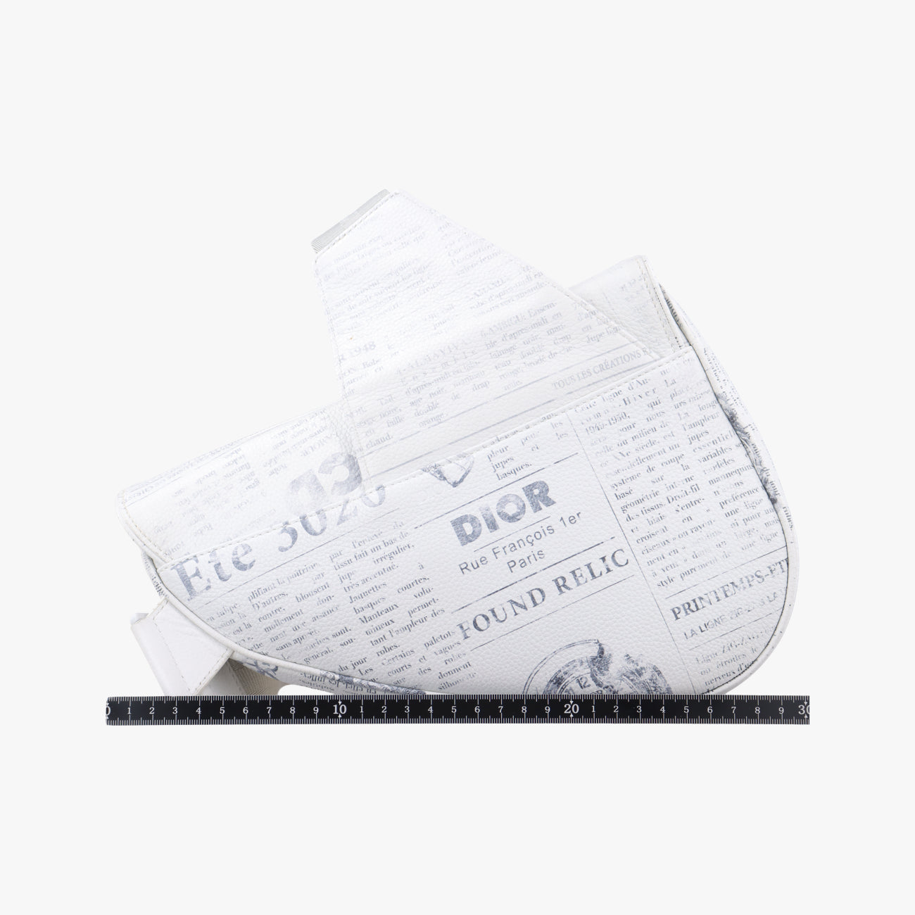 Pre-owned Christian Dior Saddle White Leather  bum bag/waist bag | stylenewstar