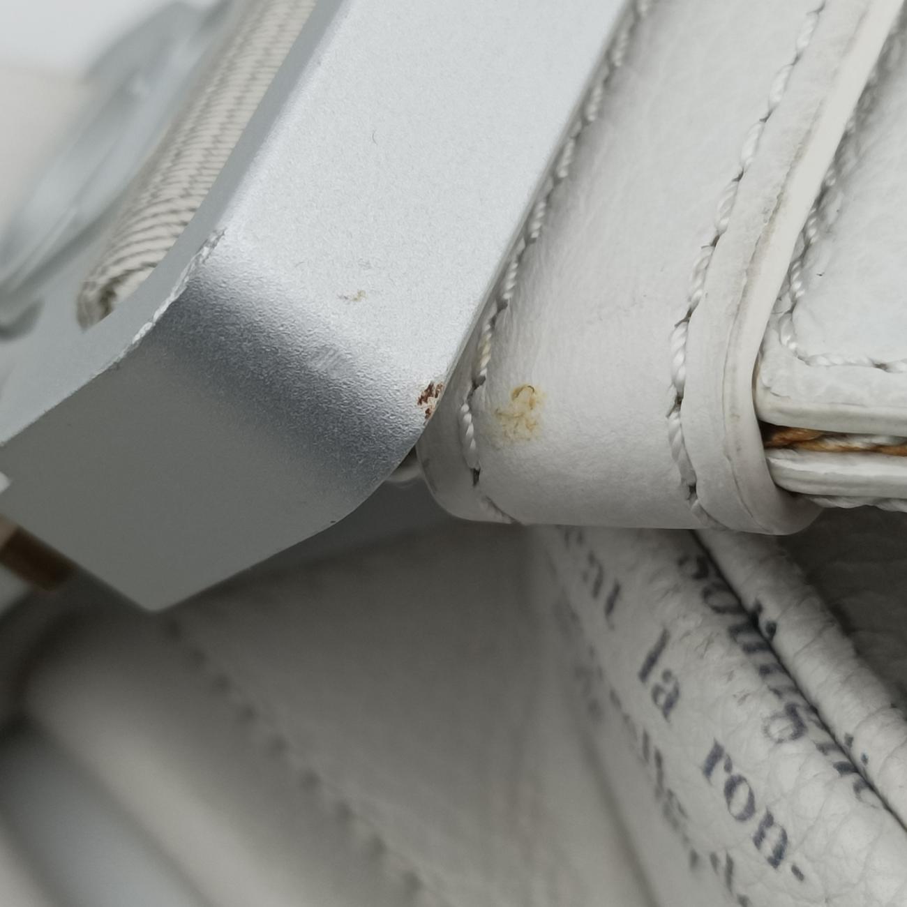 Pre-owned Christian Dior Saddle White Leather  bum bag/waist bag | stylenewstar