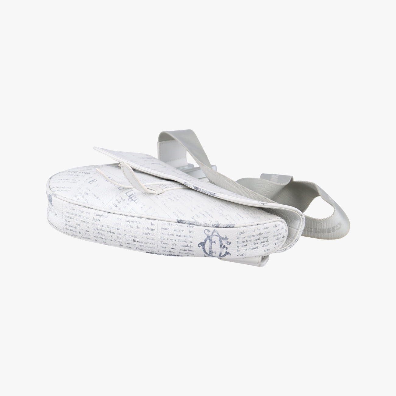 Pre-owned Christian Dior Saddle White Leather  bum bag/waist bag | stylenewstar