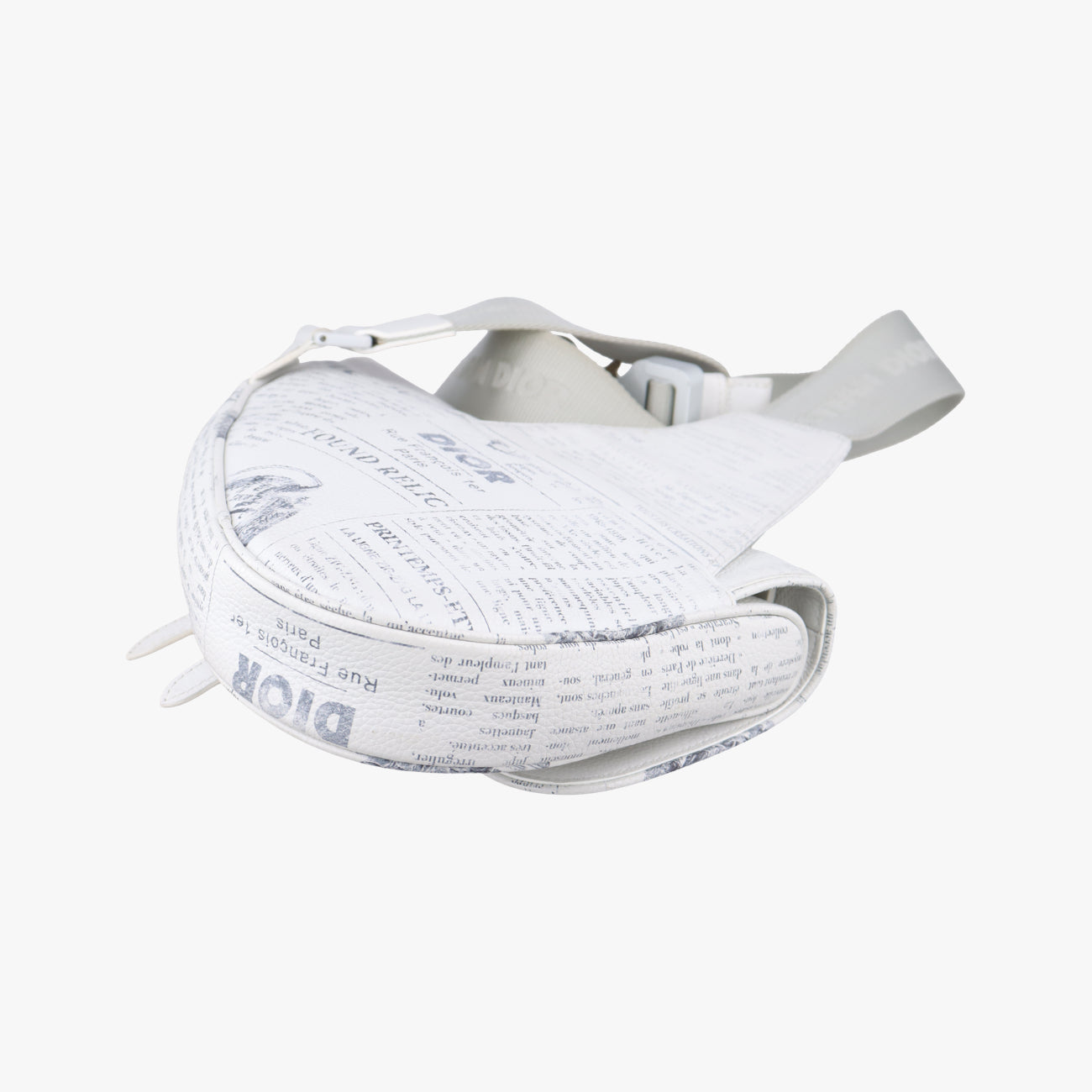 Pre-owned Christian Dior Saddle White Leather  bum bag/waist bag | stylenewstar