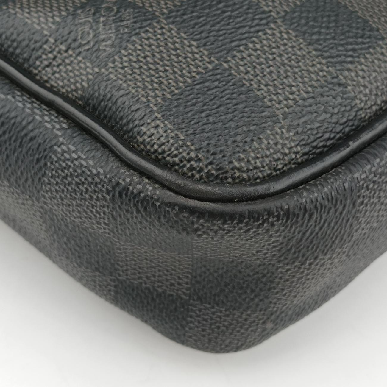 Vintage Louis Vuitton Porte Documents Voyage PM Noir Damier Graphite N41478 handbag | stylenewstar