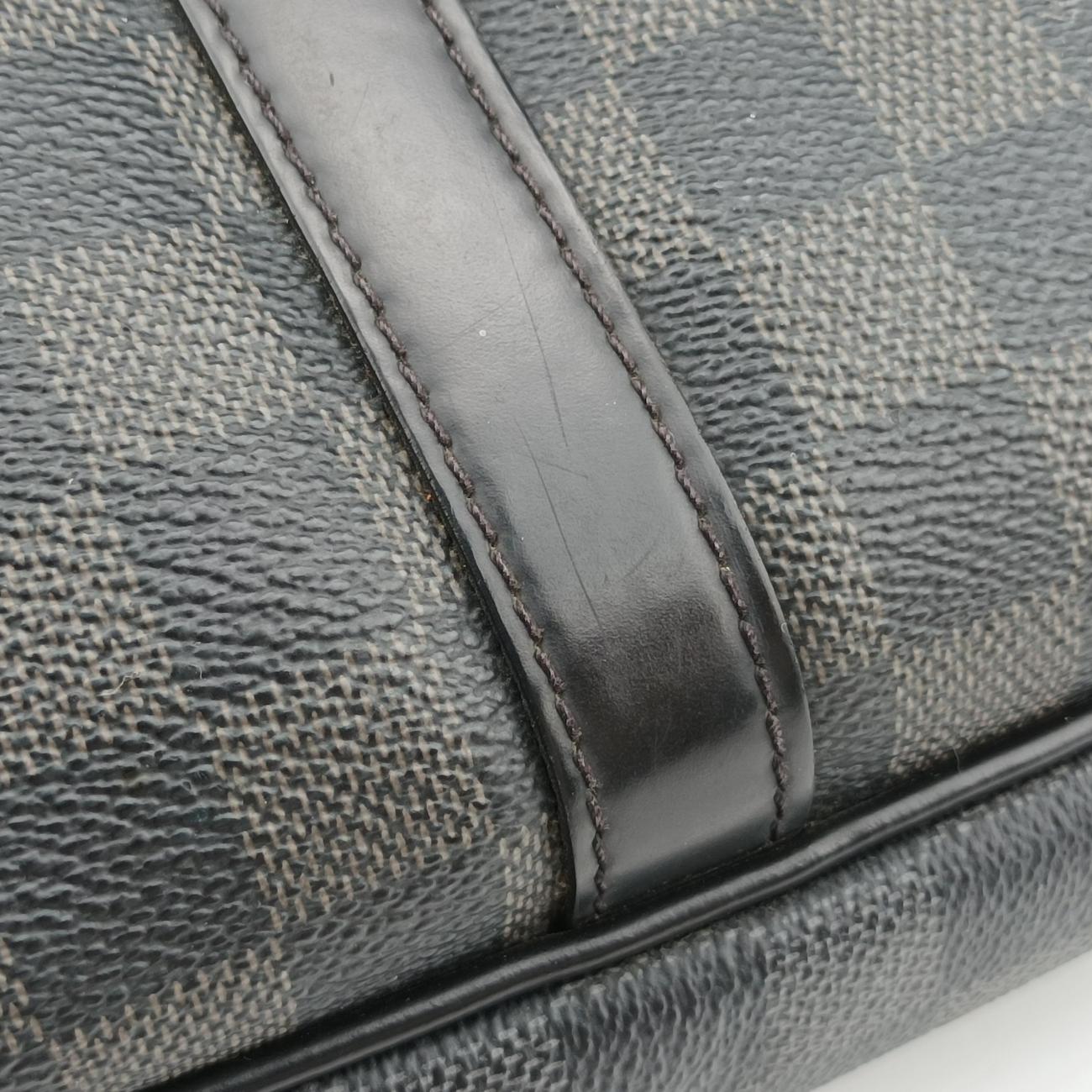 Vintage Louis Vuitton Porte Documents Voyage PM Noir Damier Graphite N41478 handbag | stylenewstar