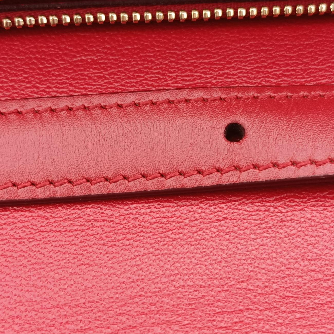 Secondhand Celine Classic Box Red Leather  shoulderbag | stylenewstar