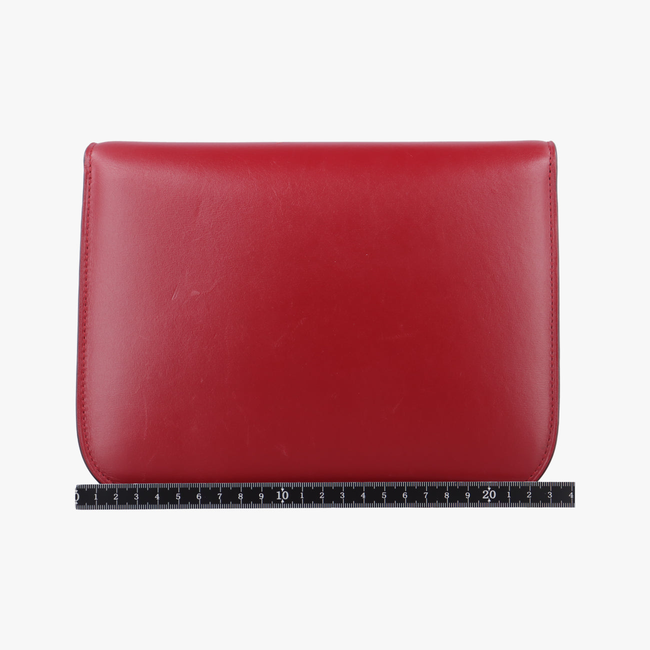 Secondhand Celine Classic Box Red Leather  shoulderbag | stylenewstar