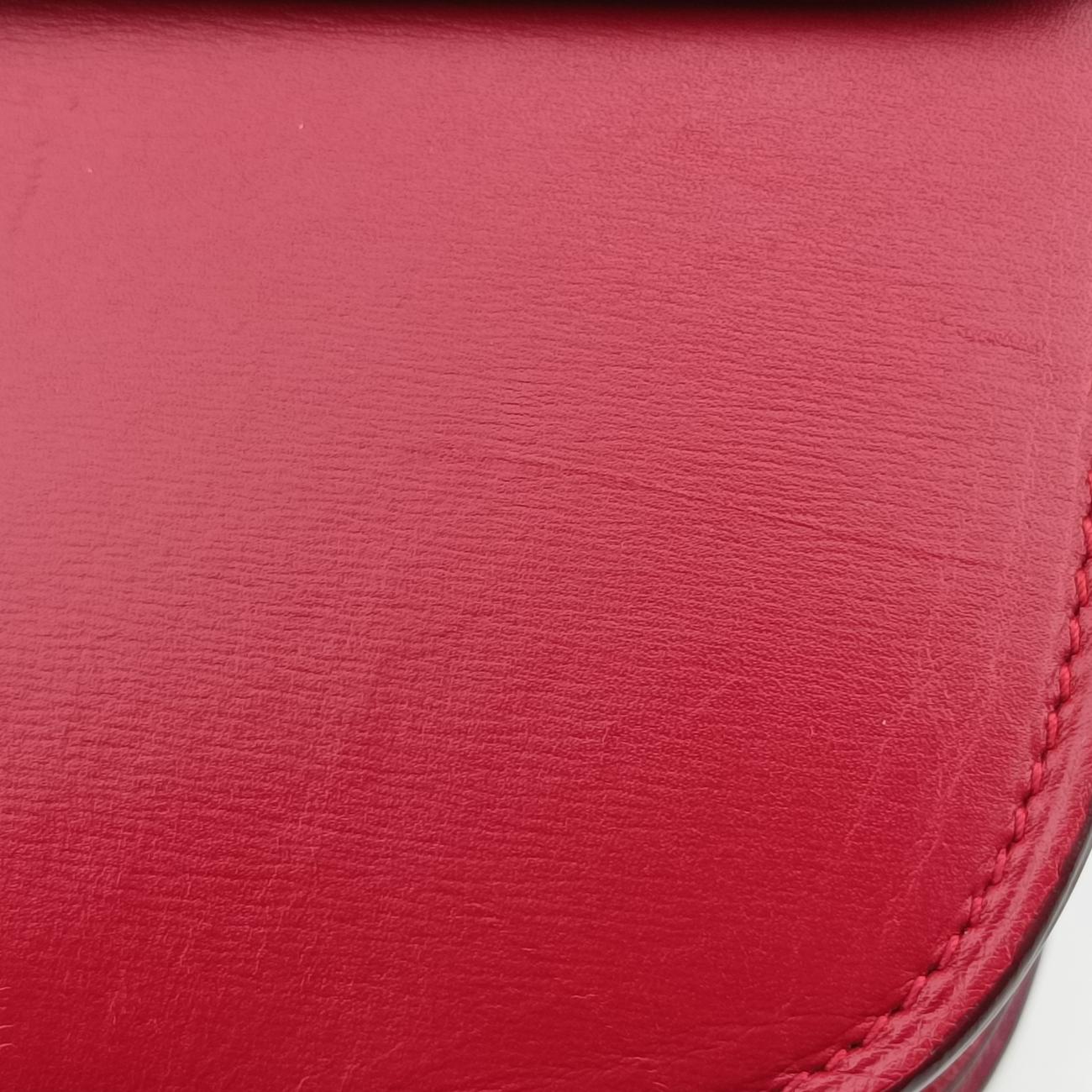 Secondhand Celine Classic Box Red Leather  shoulderbag | stylenewstar