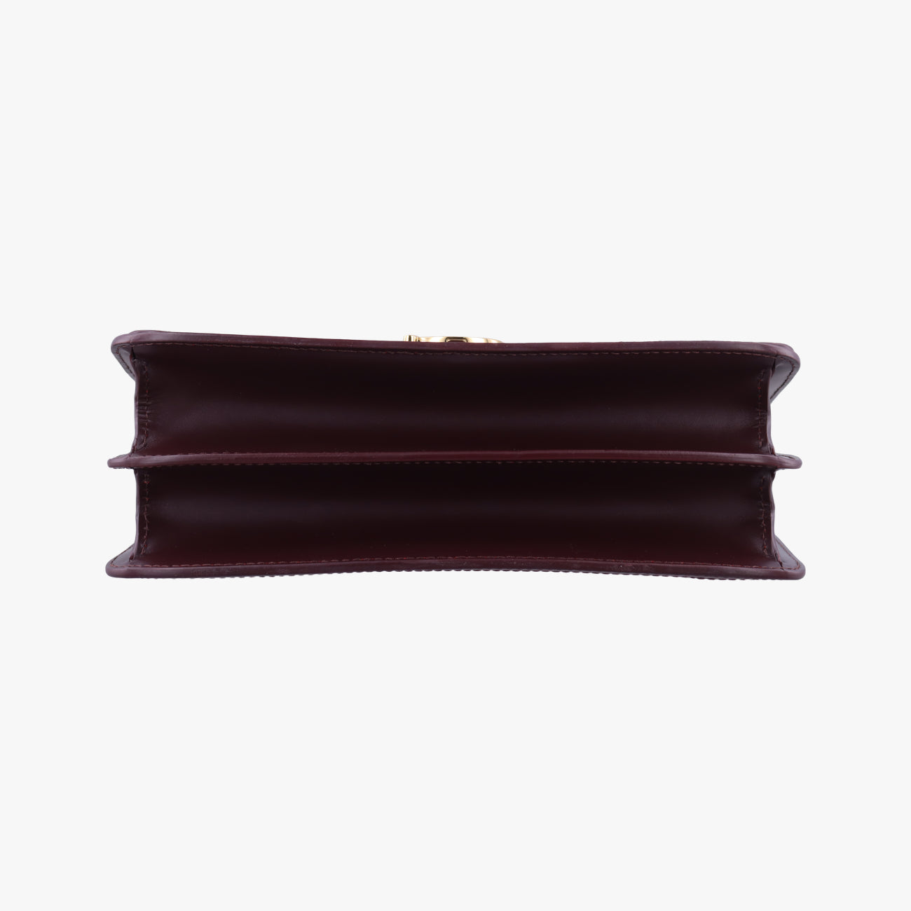 Pre-owned Burberry TB logo Burgundy×Multicolour Leather  shoulderbag | stylenewstar