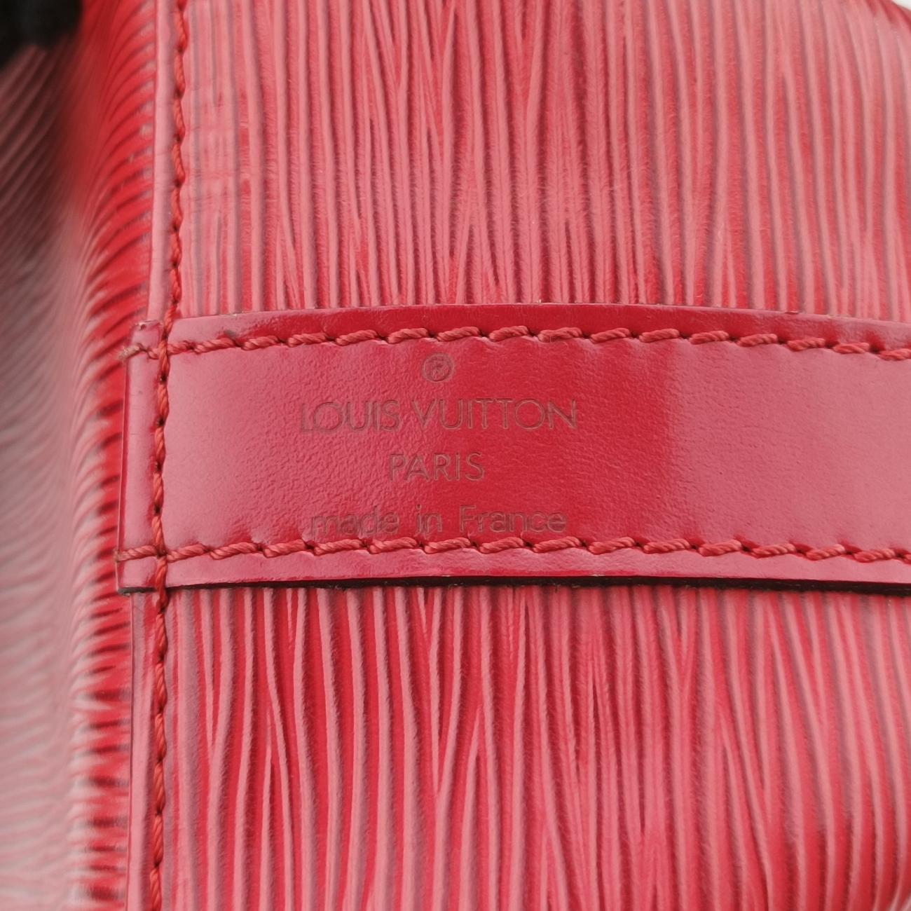 Pre-owned Louis Vuitton Noé Castilian Red Epi M44007 shoulderbag | stylenewstar